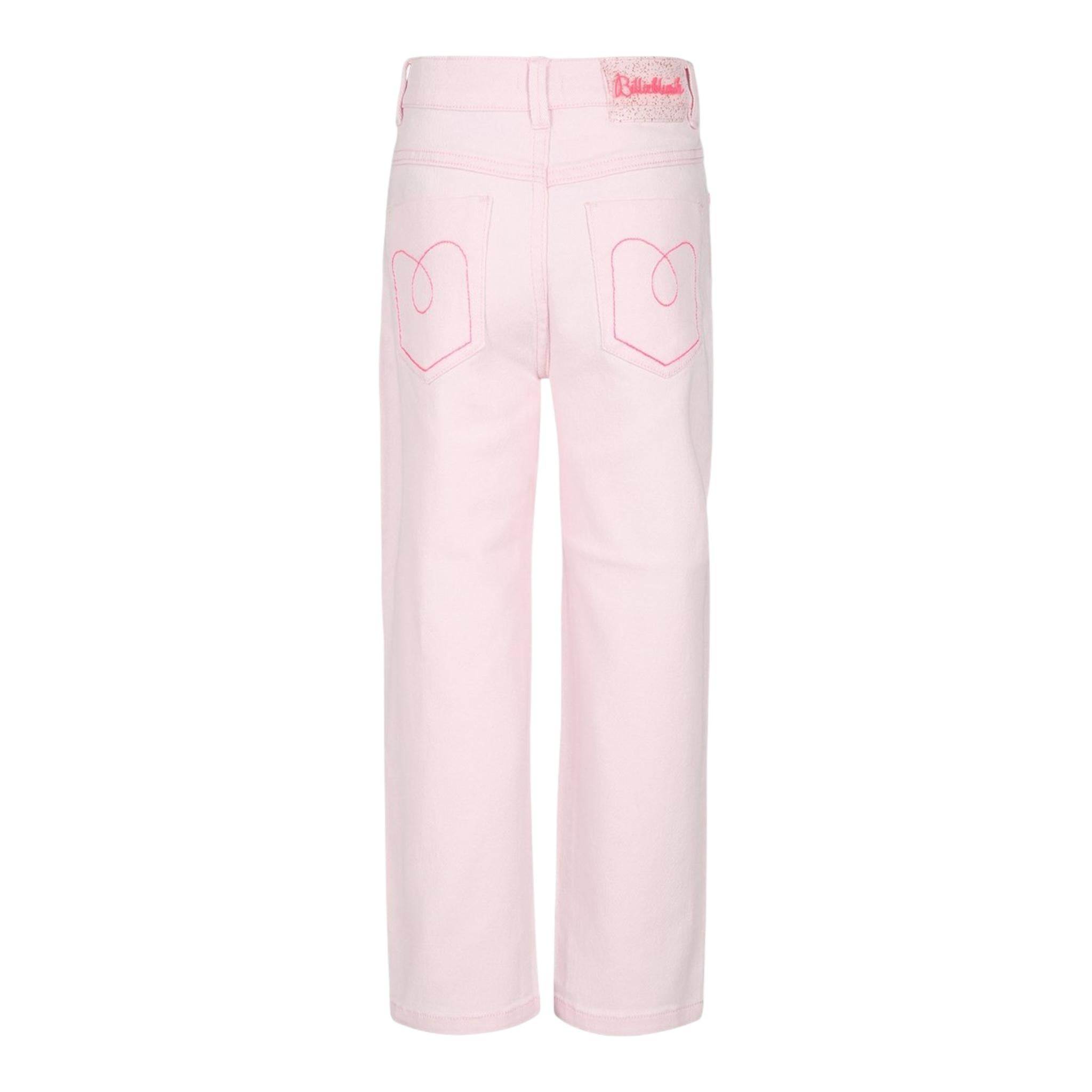 BillIEBLUSH jeans tinta unita con girovita regolabile Rosa per Bambina U20447 ROSA BillIEBLUSH 
