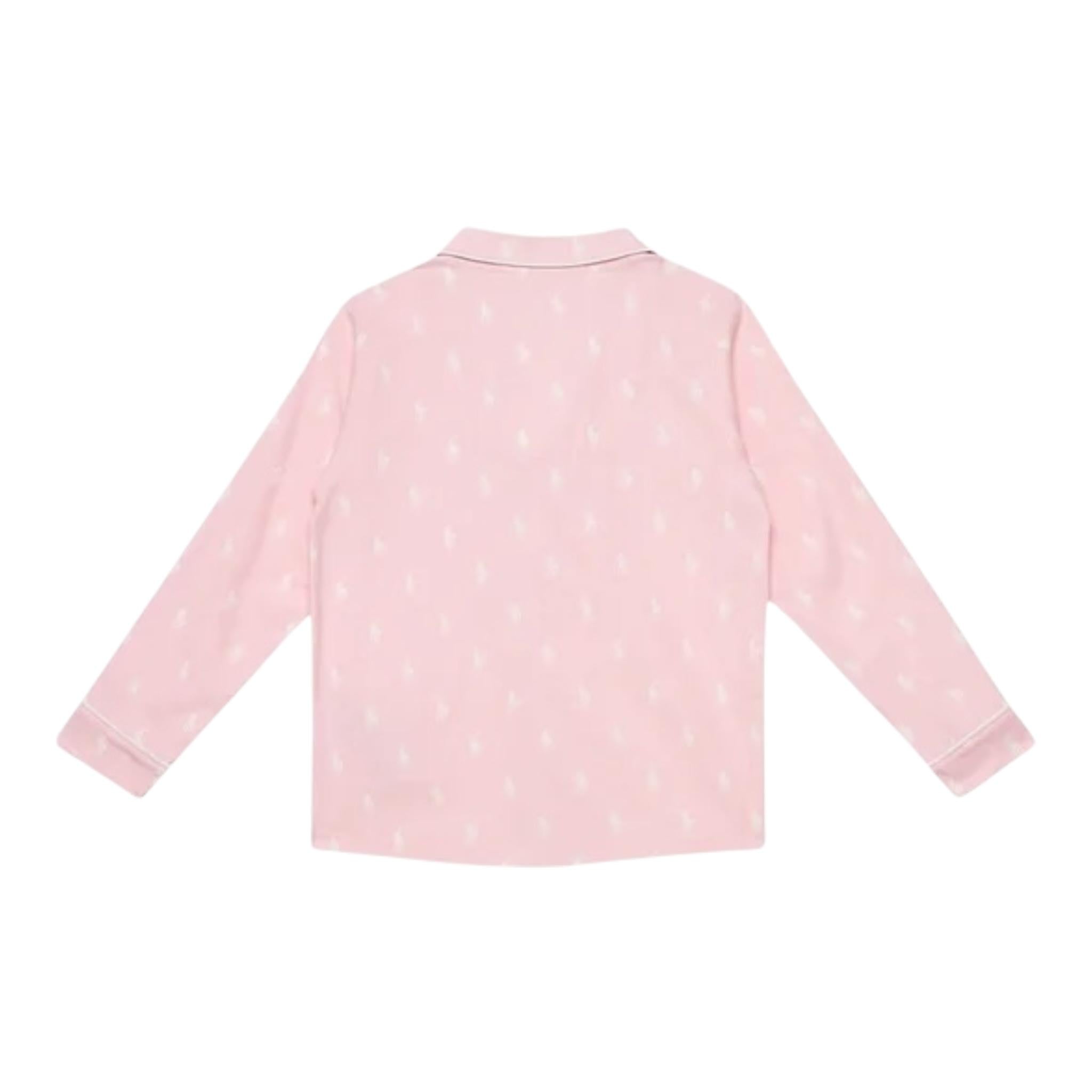 Ralph Lauren Completo 2 Pezzi Pigiama Shirt-Pantalone per Bambina 4P0150 ROSA RALPH LAUREN 