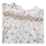 Wedoble Abito Mezza Manica Tinta Unita Stampa Floreale per Bambina V2502704A BIANCO WEDOBLE 