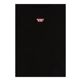 Diesel T-Shirt Girocollo Tinta Unita con Stampa per Bambino J02237X NERO DIESEL 