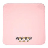 MOSCHINO coperta bicolore con stampe orsi Rosa/bianco per Neonata MUB00F ROSA/BIANCO MOSCHINO 