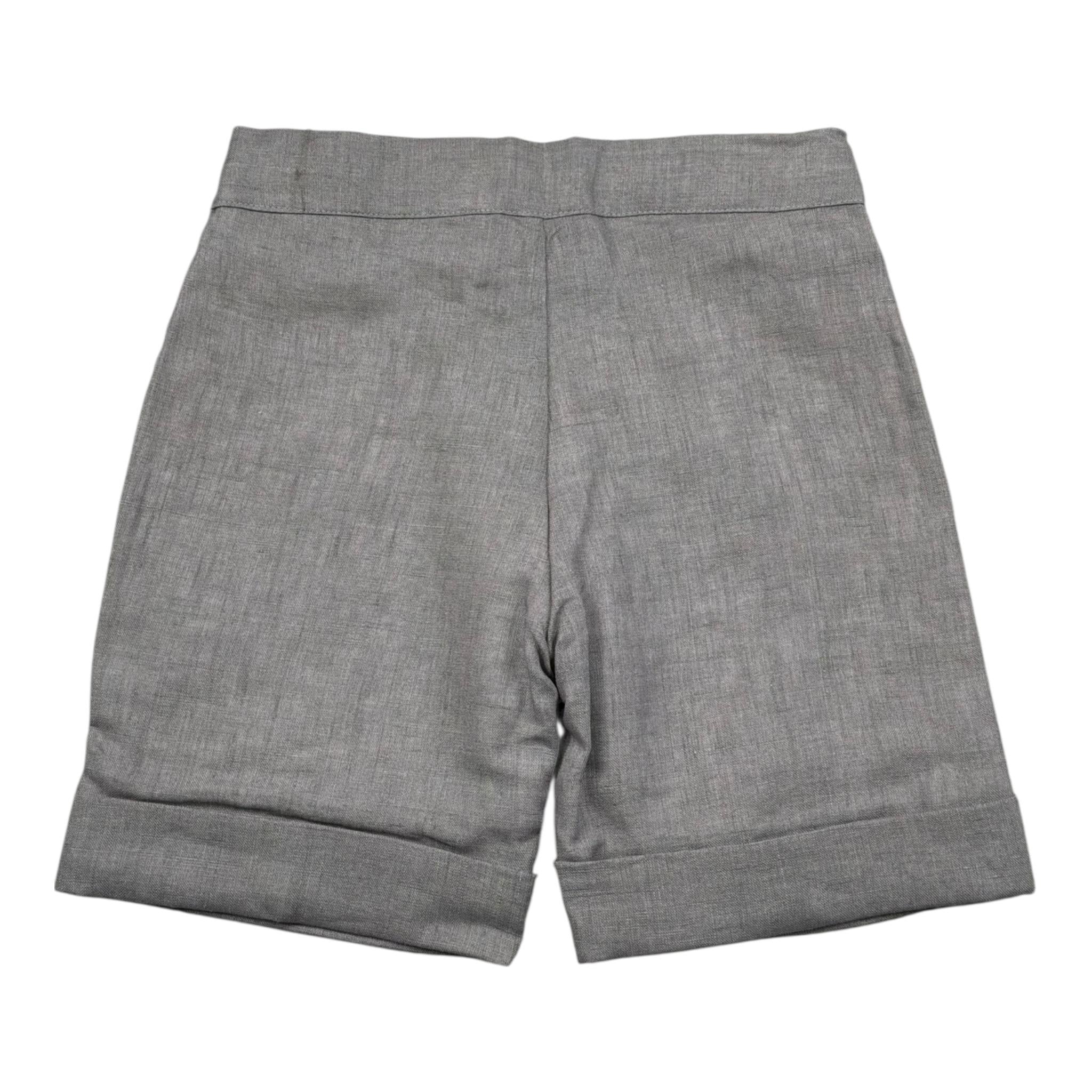 La Stupenderia Bermuda tinta unita con Elastico In Vita Grigio per Bambino TJBR71 GRIGIO LA STUPENDERIA 