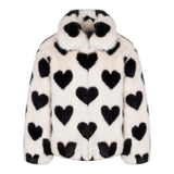 SAINT BARTH pelliccia bicolore con fantasia Bianco/nero per Bambina AVELINEJ BIANCO/NERO SAINT BARTH 