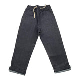 Zahlen Jeans Einfarbig Mit Elastischer Taille Blau Für Jungen