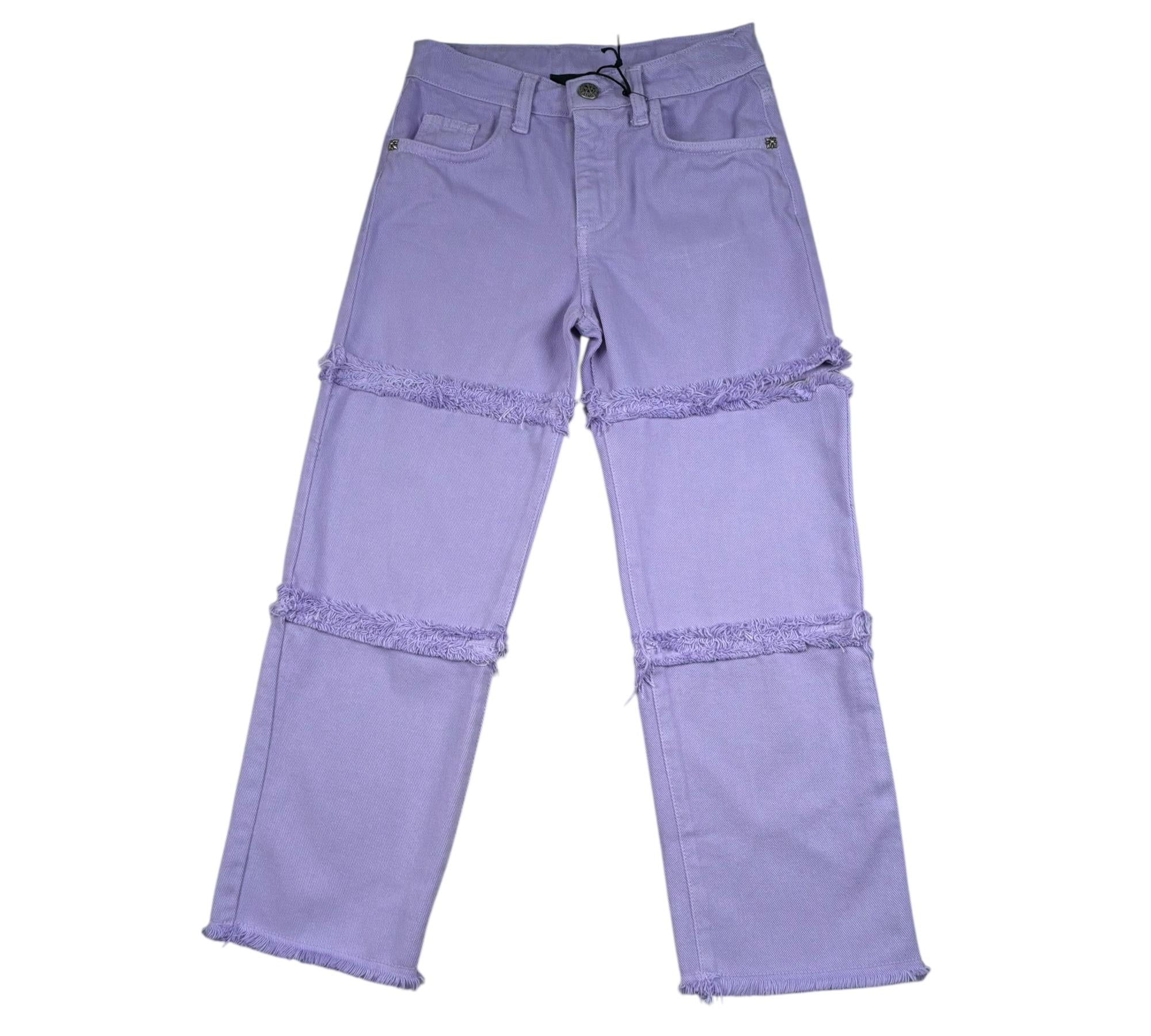 John Richmond Jeans Tinta Unita con Girovita Regolabile per Bambina RGP26164PA LILLA JOHN RICHMOND 