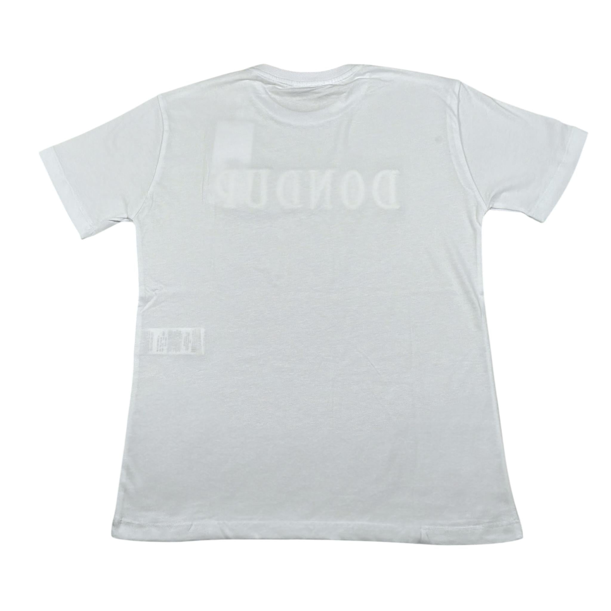 Dondup T-Shirt Girocollo Tinta Unita con Stampa per Bambina DMTS037XX BIANCO DONDUP 