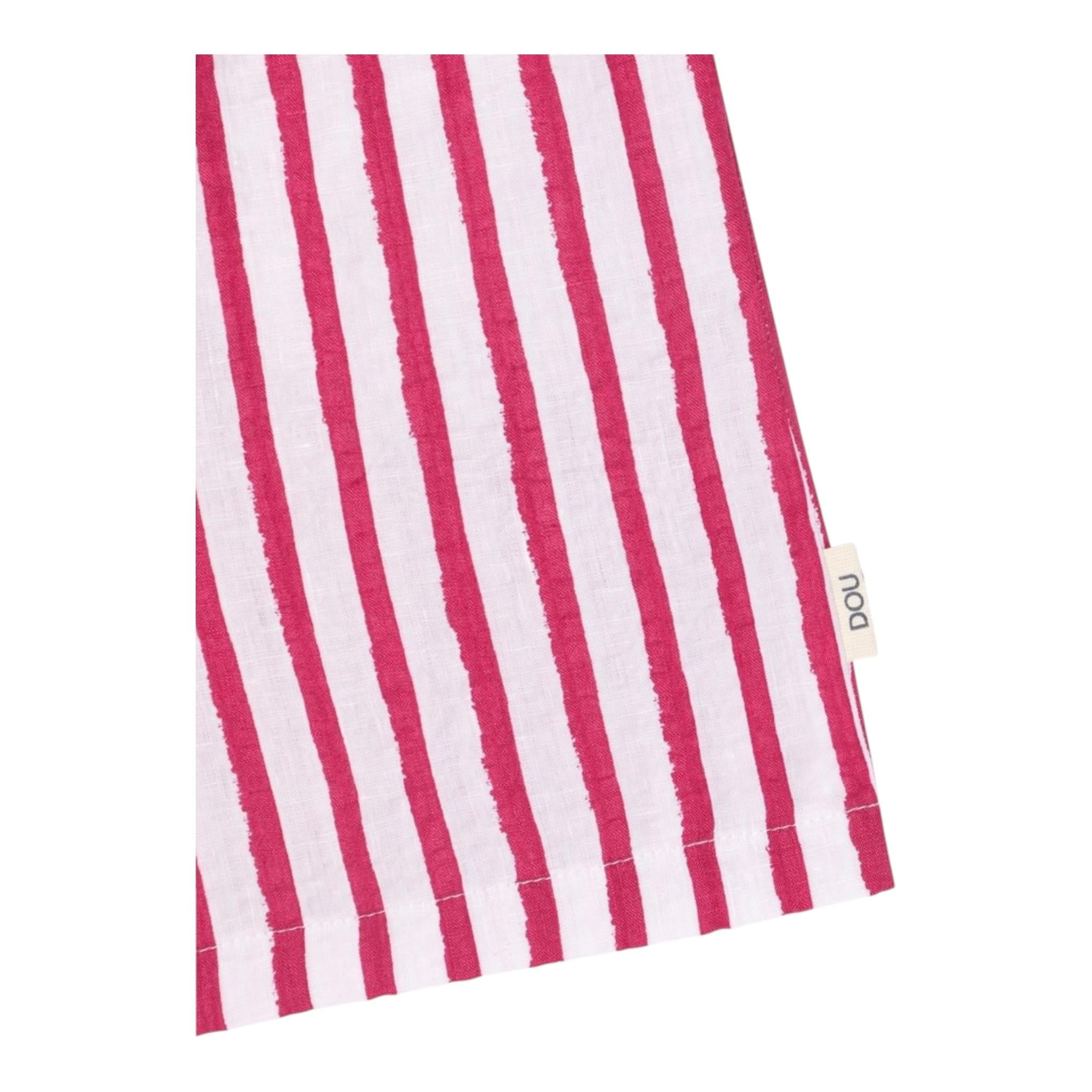 Dou Dou Shorts Bicolore con Fantasia A Righe per Bambina DW6Q39 BIANCO DOU DOU 