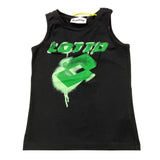 Lotto Einfarbiges Tanktop mit Rundhalsausschnitt und schwarzem Aufdruck für Mädchen