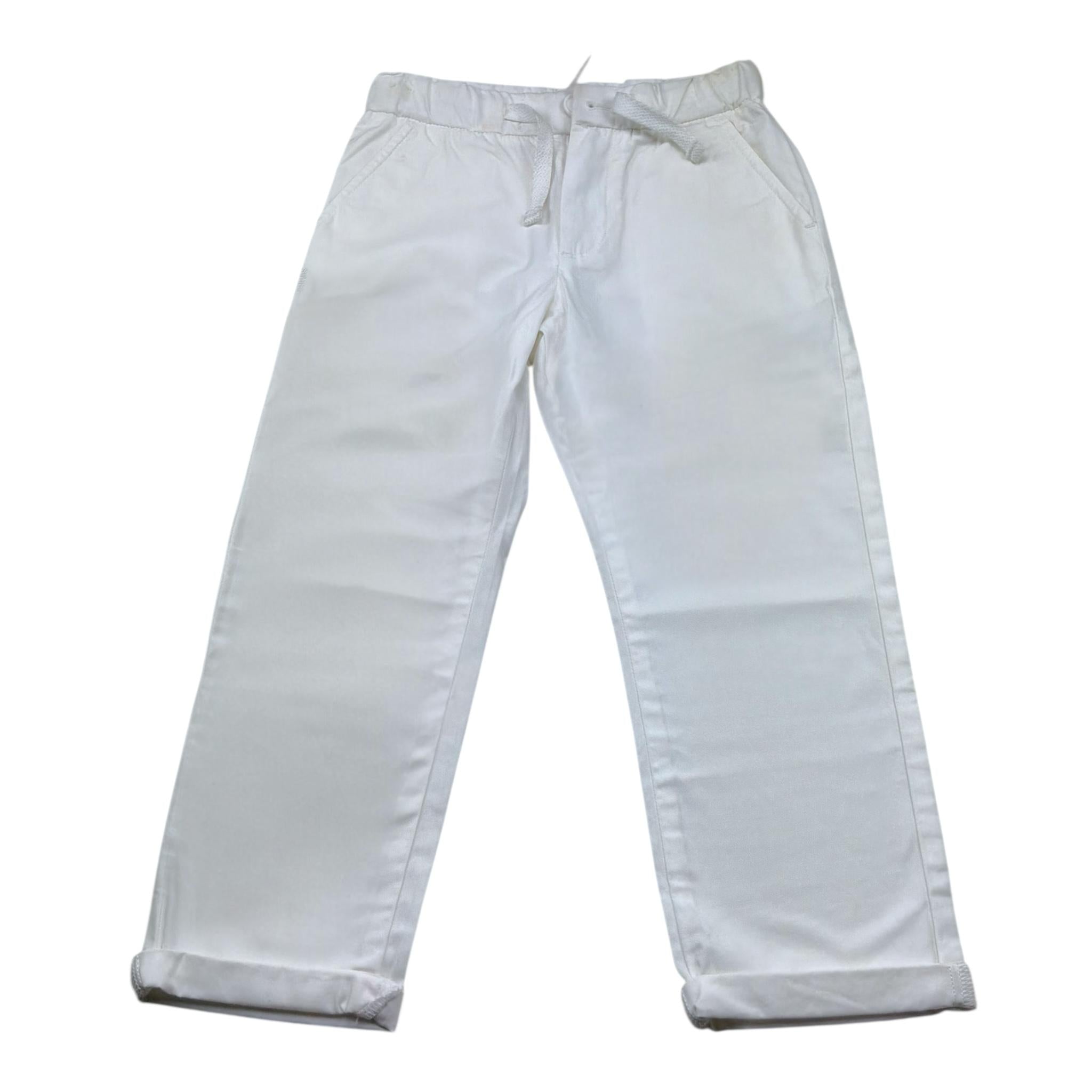 Sun68 Pantalone Tinta Unita con Tasche America per Bambino CPP35304 BIANCO SUN68 