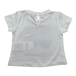 M+E' T-Shirt Girocollo tinta unita con Stampa Panna per Neonata UE1860XX PANNA M+E' 