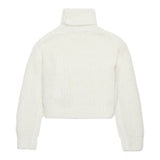 DSQUARED2 maglia collo alto tinta unita con logo Bianco per Bambina DQ2560 BIANCO DSQUARED2 