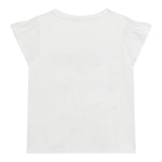 Guess T-Shirt Tinta Unita con Stampa per Bambina K5RI14K6YW4 BIANCO GUESS 
