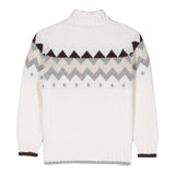 ELEVENTY maglia collo alto tinta unita con stampa in contrasto Panna per Bambino EV9P50X PANNA ELEVENTY 