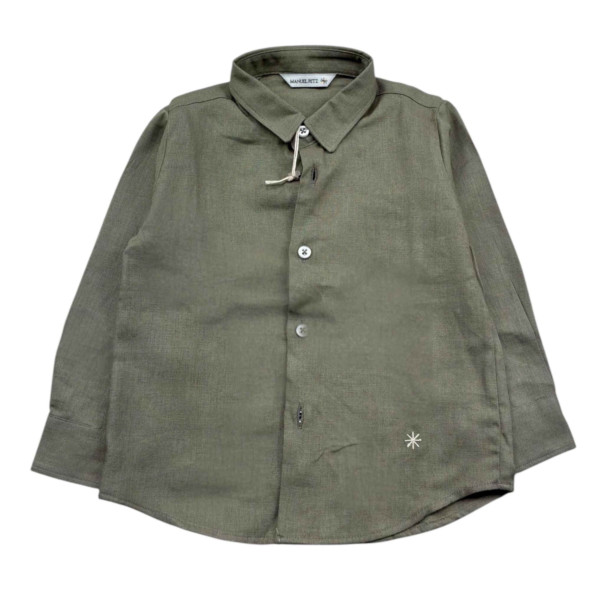 Manuel Ritz Completo 2 Pezzi Camica-Bermuda per Neonato MR3083 VERDE MANUEL RITZ 