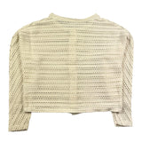 Lalalu' Schlichte Strickjacke mit perforierten Knöpfen Creme für Mädchen