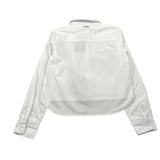 Met Camicia Tinta Unita Manica Lunga per Bambina MG31162 BIANCO MET 