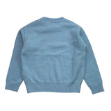 SAINT BARTH maglia girocollo tinta unita con stampa Azzurro per Bambina BIGHEART AZZURRO SAINT BARTH 