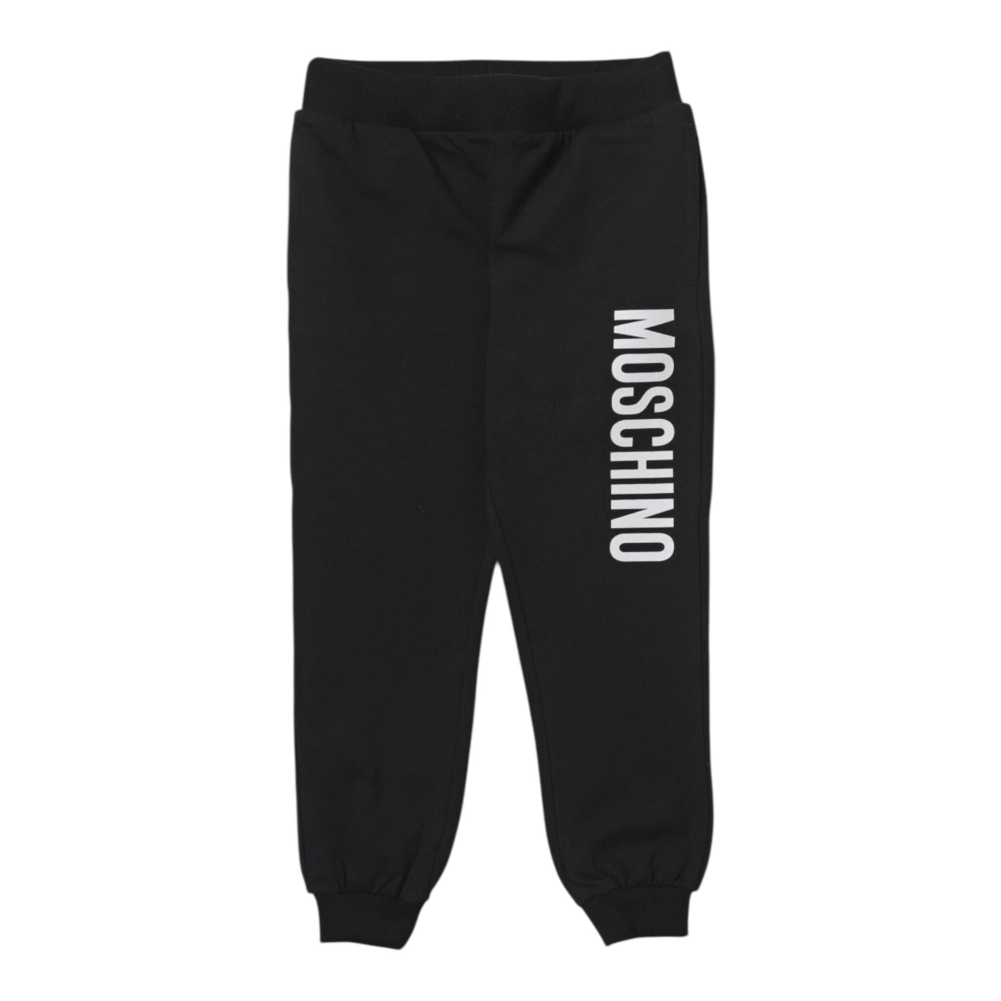 Moschino Pantalone Tintaunita con Logo per Neonato MUP05G NERO MOSCHINO 