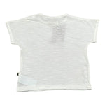 Petit Indi T-Shirt Girocollo Tinta Unita per Neonato SS25B2717 BIANCO PETIT INDI 