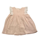 Wedoble Einfarbiges Rosa Tagebuchkleid für Baby Mädchen