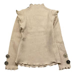MARC ELLIS maglia mezzo collo tinta unita con logo Panna per Bambina JMJSW00168 PANNA MARC ELLIS 