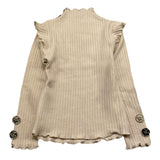MARC ELLIS maglia mezzo collo tinta unita con logo Panna per Bambina JMJSW00168 PANNA MARC ELLIS 