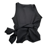 Xacus Pantalone Tinta Unita con Elastico In Vita per Bambina 85151 NERO XACUS 