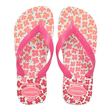 Havaianas Flip-Flops, einfarbig, mit weißem Blumenmuster für Mädchen