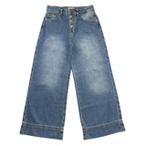 Pinko Jeans Palazzo Modell Einfarbig Blau Für Mädchen