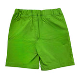 Daniele Alessandrini Einfarbige Bermuda-Shorts mit elastischer Taille Grün für Neugeborene