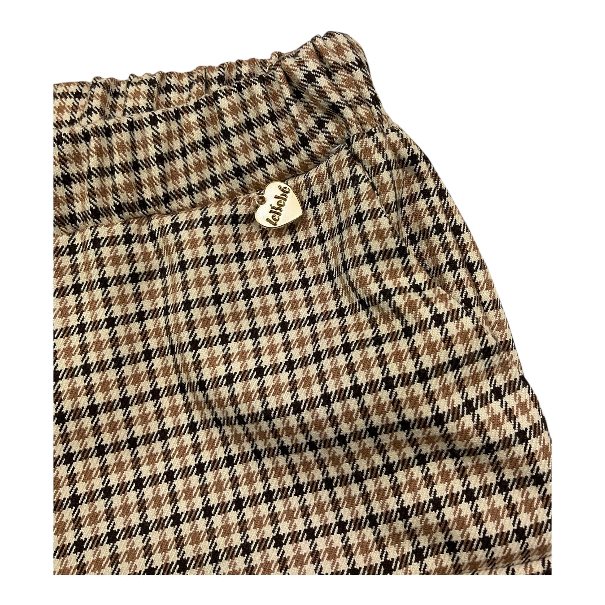 LE BEBE' pantalone tinta unita con microfantasia Beige per Neonata LBG6041 BEIGE LE BEBE' 