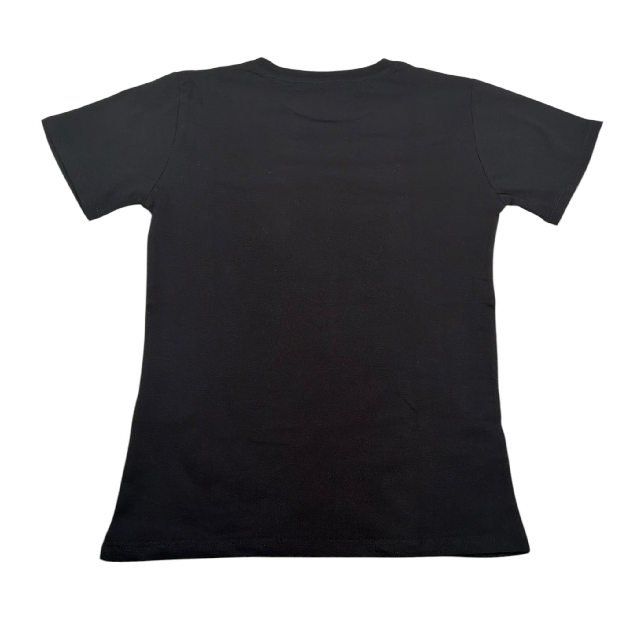 Never Too T-Shirt tinta unita con Taschino Nero per Bambino NT2270R NERO NEVER TOO 