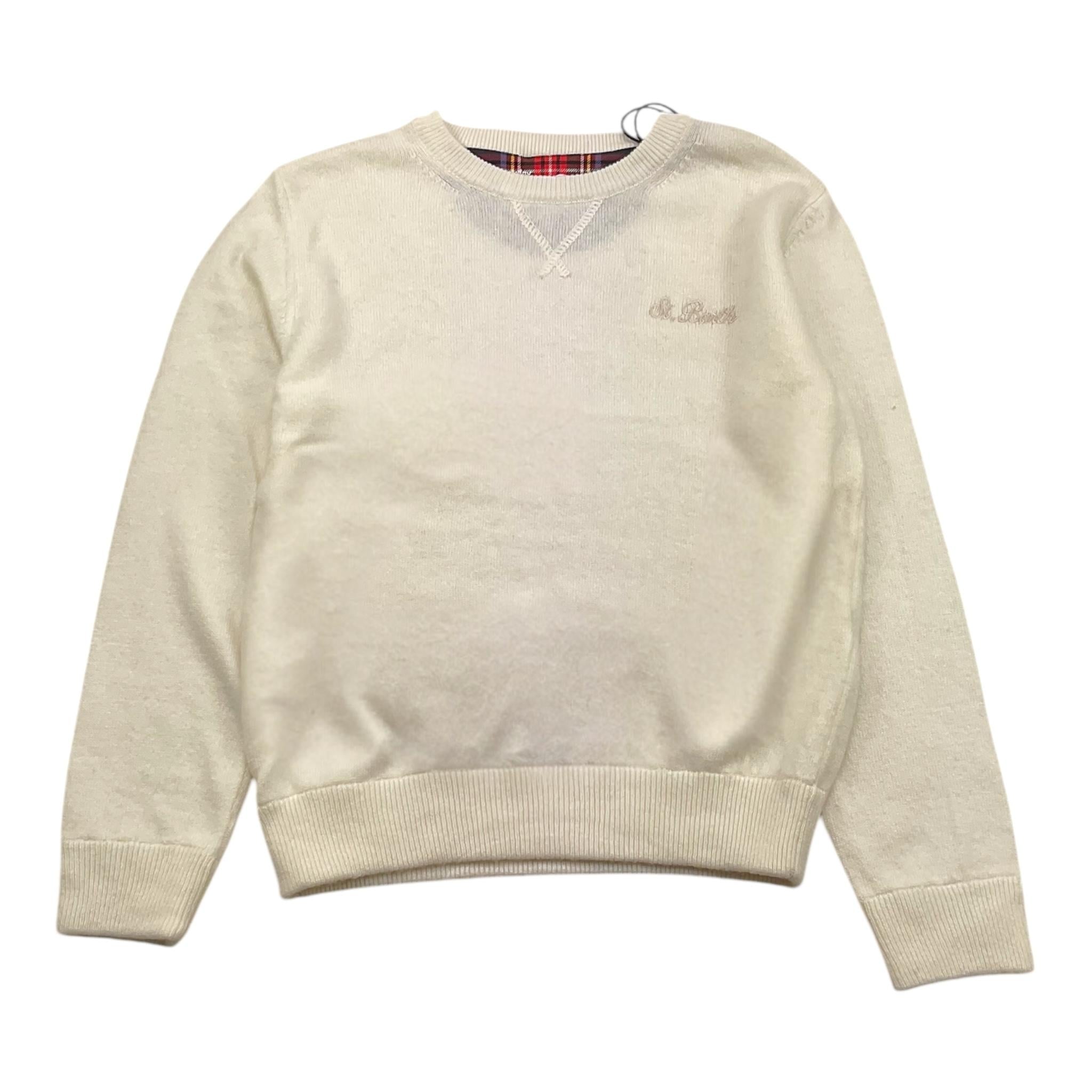 SAINT BARTH maglia girocollo tinta unita con stampa Bianco per Bambino NIXON BIANCO SAINT BARTH 