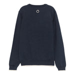 TRUSSARDI maglia girocollo tinta unita con stampa logo Blu per Bambino TIA24004MA BLU TRUSSARDI 