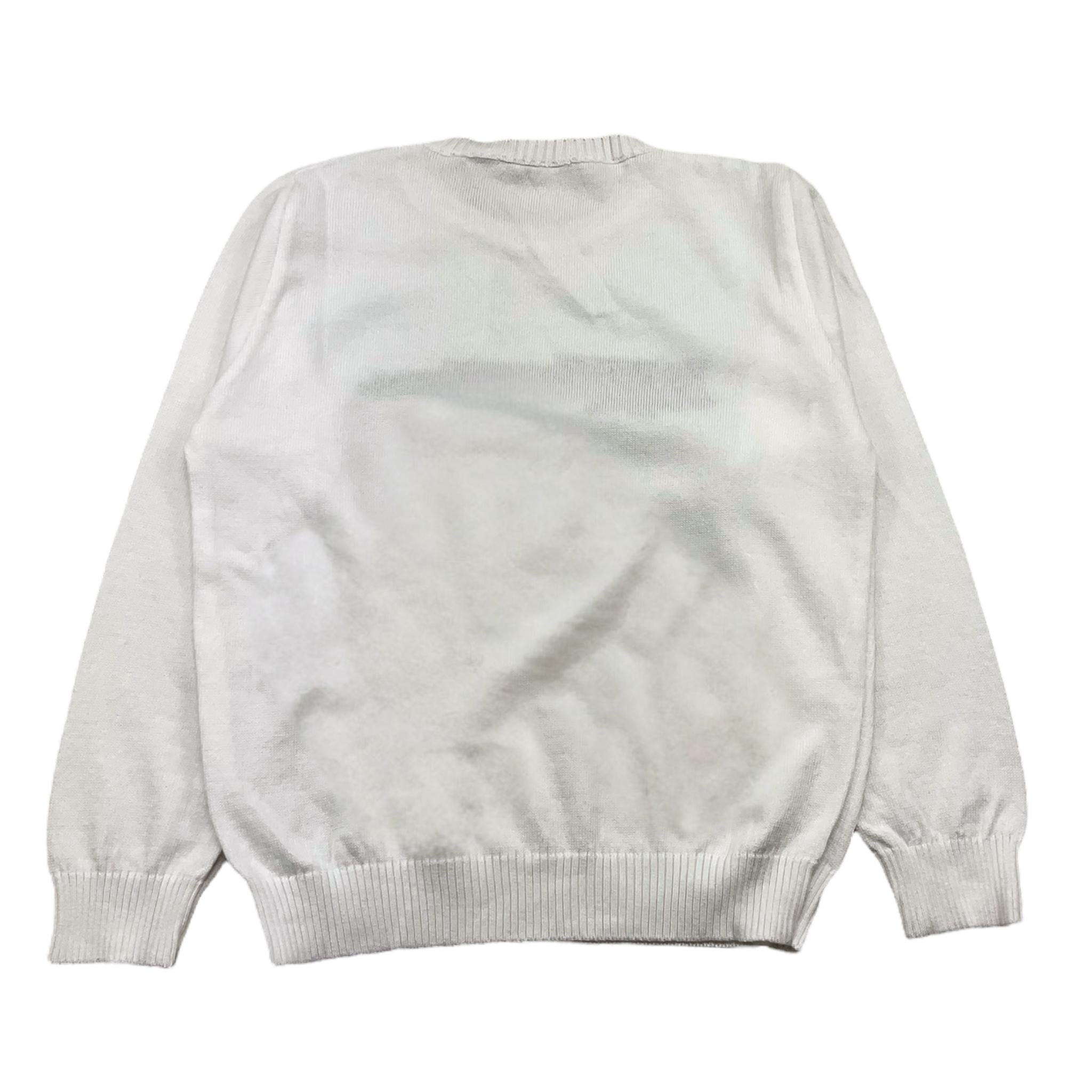 DANIELE ALESSANDRINI maglia girocollo tinta unita con stampa Bianco per Bambino 1291W00040JX BIANCO DANIELE ALESSANDRINI 