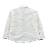 Le Bebe' Camicia tinta unita con Logo Bianco per Neonato LBB4095 BIANCO LE BEBE' 