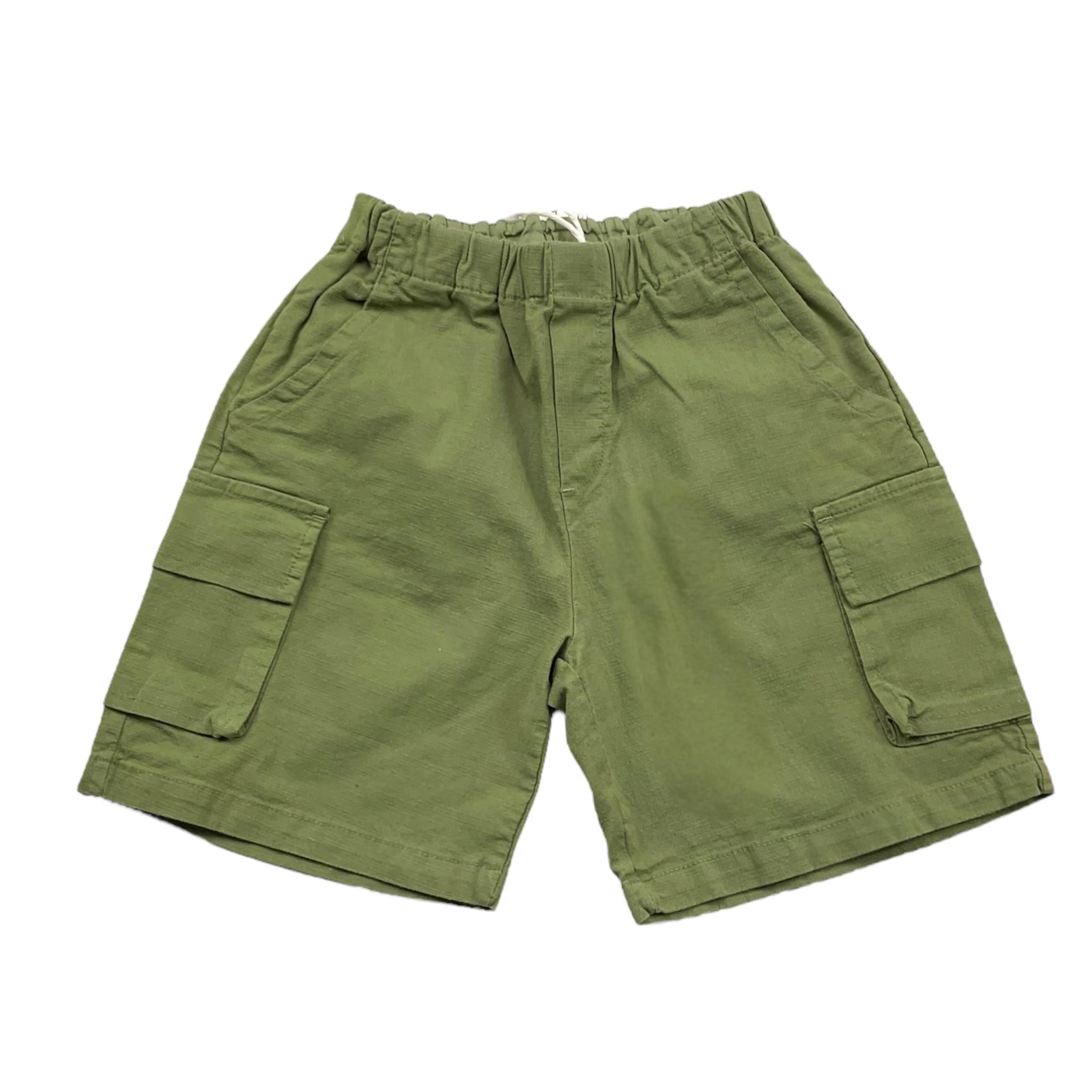 Babe & Tess Bermuda Tinta Unita con Tasconi per Neonato 24518042 VERDE BABE & TESS 