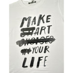 Never Too T-Shirt tinta unita con Logo Bianco per Bambino NT2461P BIANCO NEVER TOO 