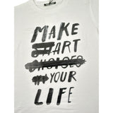 Never Too T-Shirt tinta unita con Logo Bianco per Bambino NT2461P BIANCO NEVER TOO 