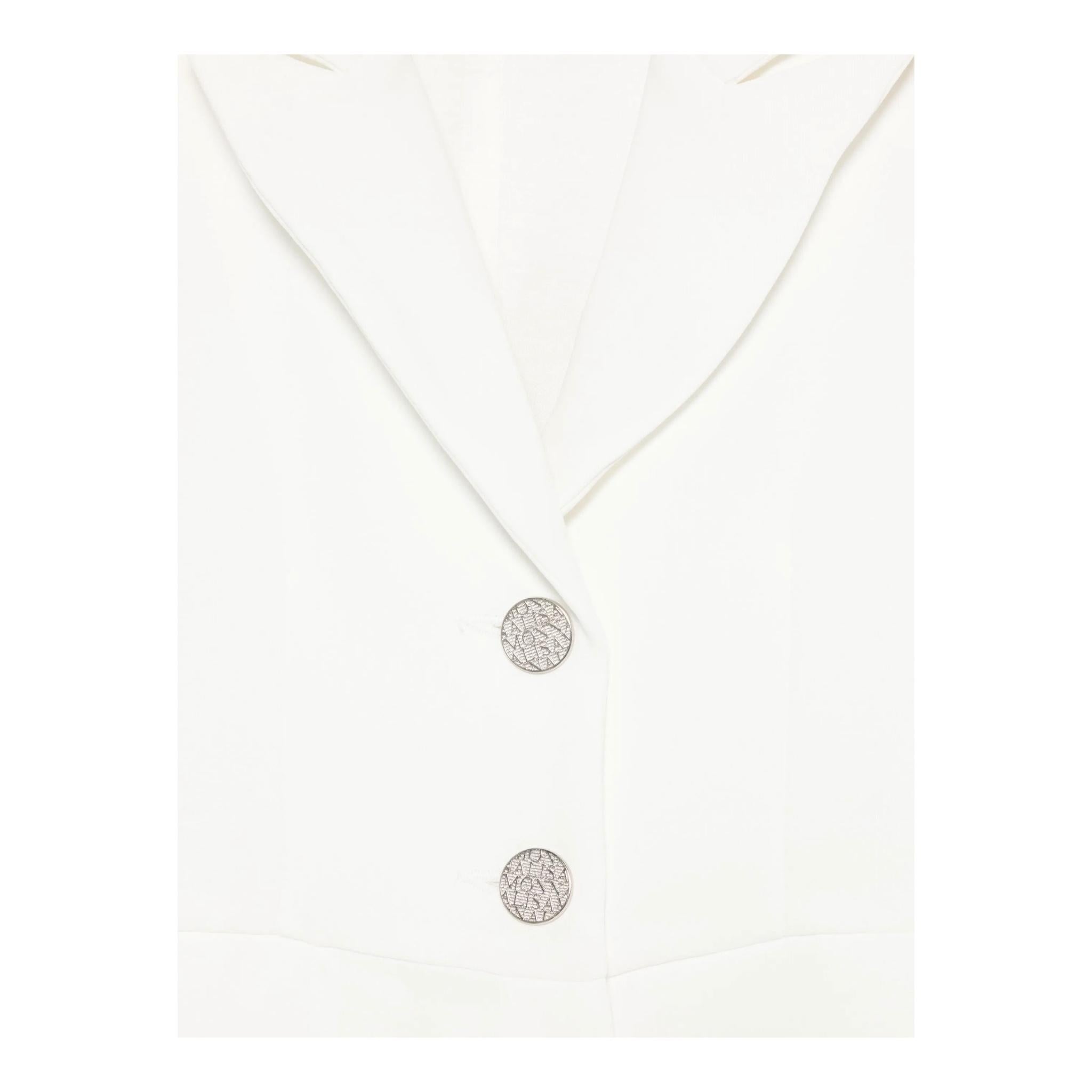 Monnalisa Tutina Tinta Unita Giromanica per Bambina 41E200 BIANCO MONNALISA 