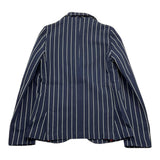 Jeckerson Blau gestreifte einfarbige Jacke für Jungen