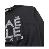 GAELLE felpa chiusa girocollo tinta unita cn stampa logo Nero per Bambina 2741F00318 NERO GAELLE 