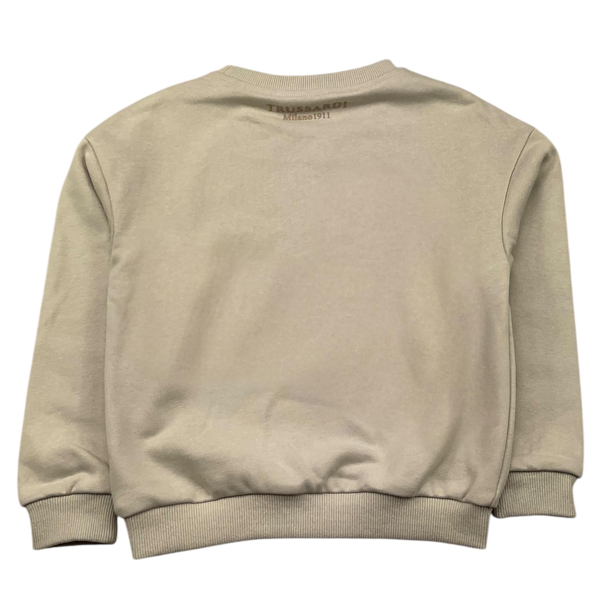 TRUSSARDI felpa chiusa girocollo tinta unita Beige per Bambina TGA25120FE BEIGE TRUSSARDI 