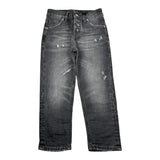 Madd Jeans tinta unita con Strappi Nero per Bambino MAB2004 NERO MADD 