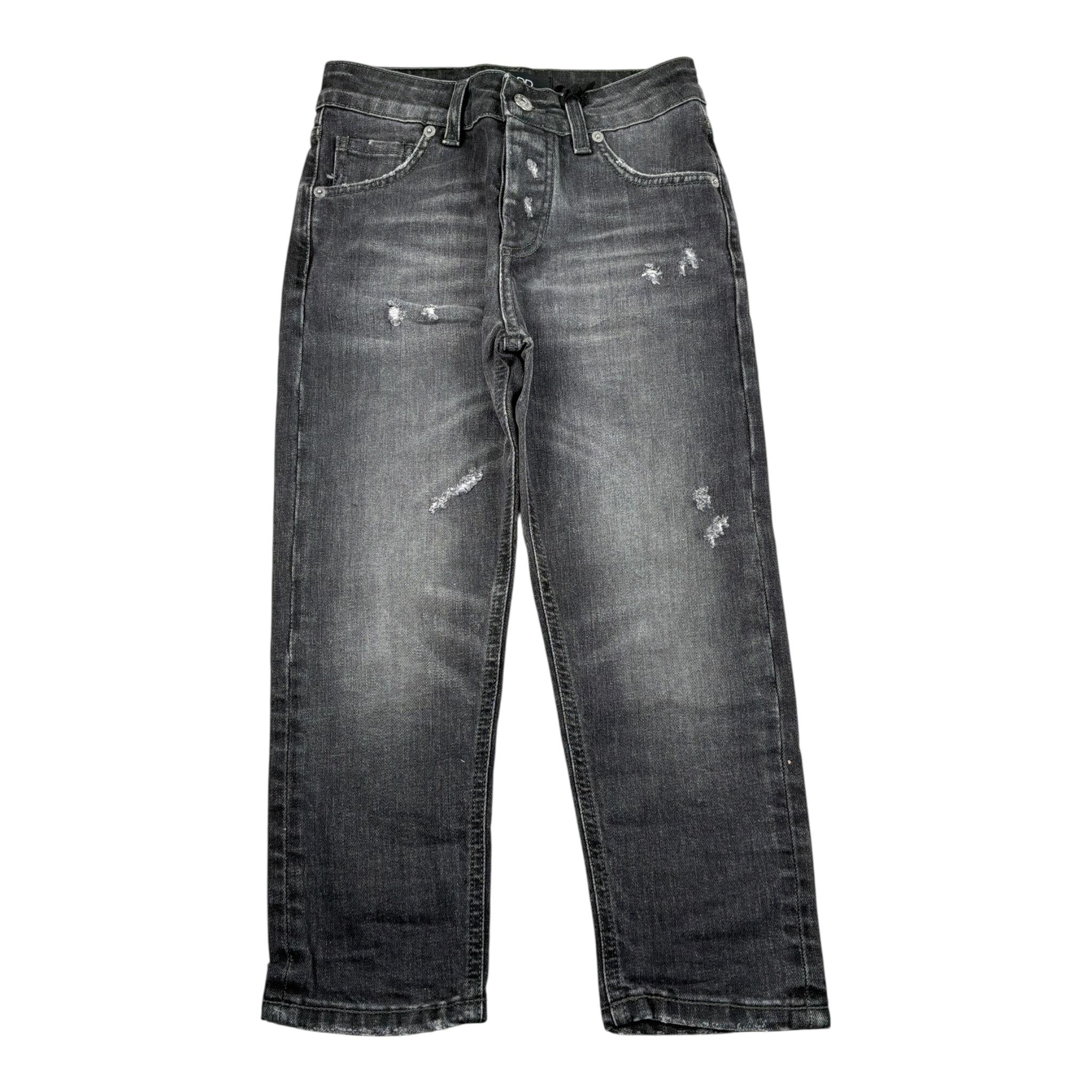 Madd Jeans tinta unita con Strappi Nero per Bambino MAB2004 NERO MADD 