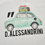 Daniele Alessandrini T-Shirt Girocollo Tinta Unita con Stampa per Neonato 1296M00237XX BIANCO DANIELE ALESSANDRINI 
