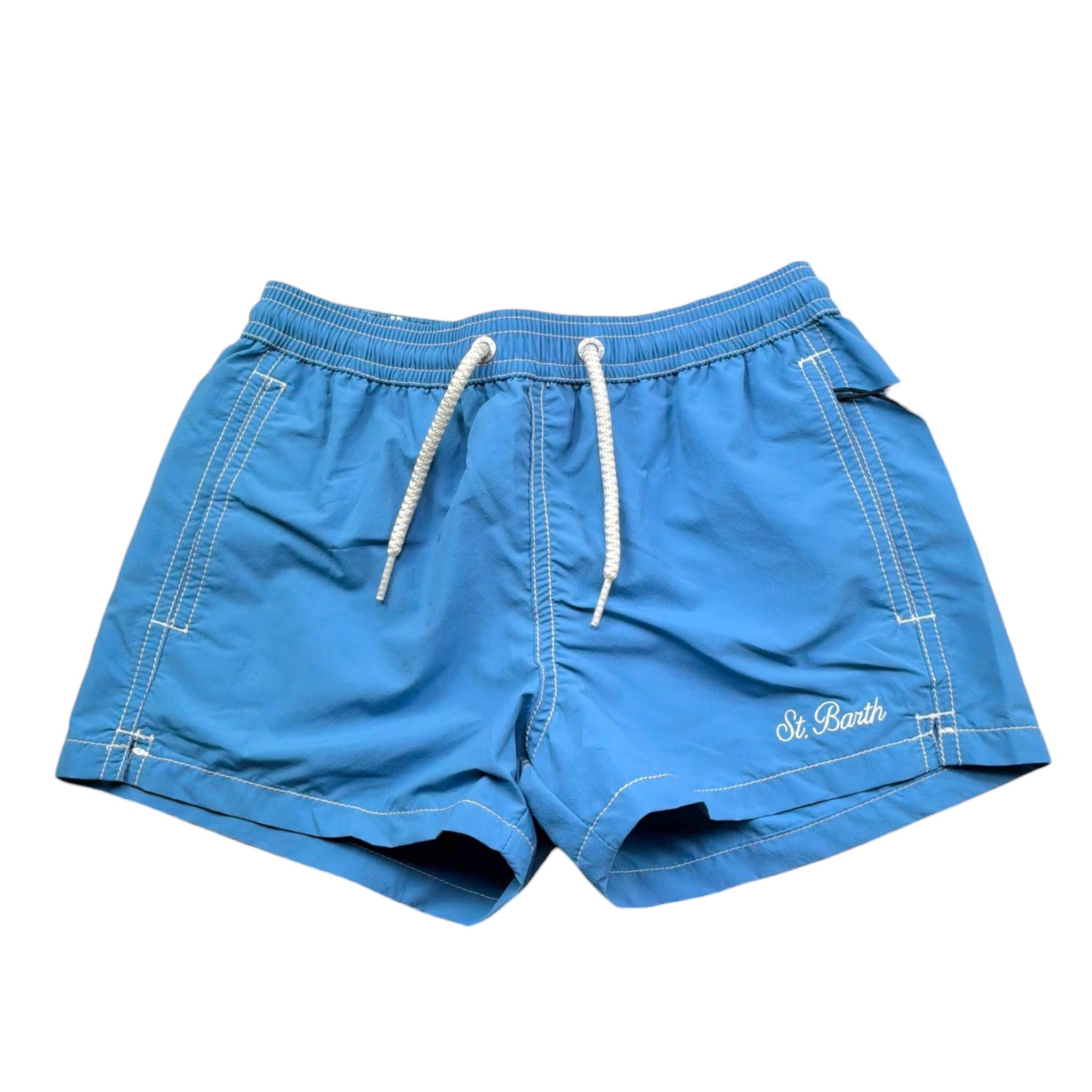 Saint Barth Costume Tinta Unita per Bambino PATM00002 BLU SAINT BARTH 