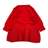 MOSCHINO abito in maglia tinta unita con logo Rosso per Neonata MDV0CT ROSSO MOSCHINO 