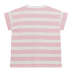 Guess T-Shirt Tinta Unita con Stampa E Fantasia A Righe per Bambina K5RI20K9 ROSA GUESS 