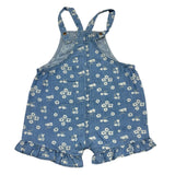 Losan Baby Mädchen Einfarbiger Jeans-Overall mit blauem Blumendruck
